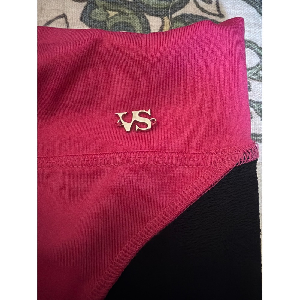 Victoria's Secret Sport Women Pink Black Mesh Workout Hottie Shorts 8521 L NWT - Picture 5 of 5
